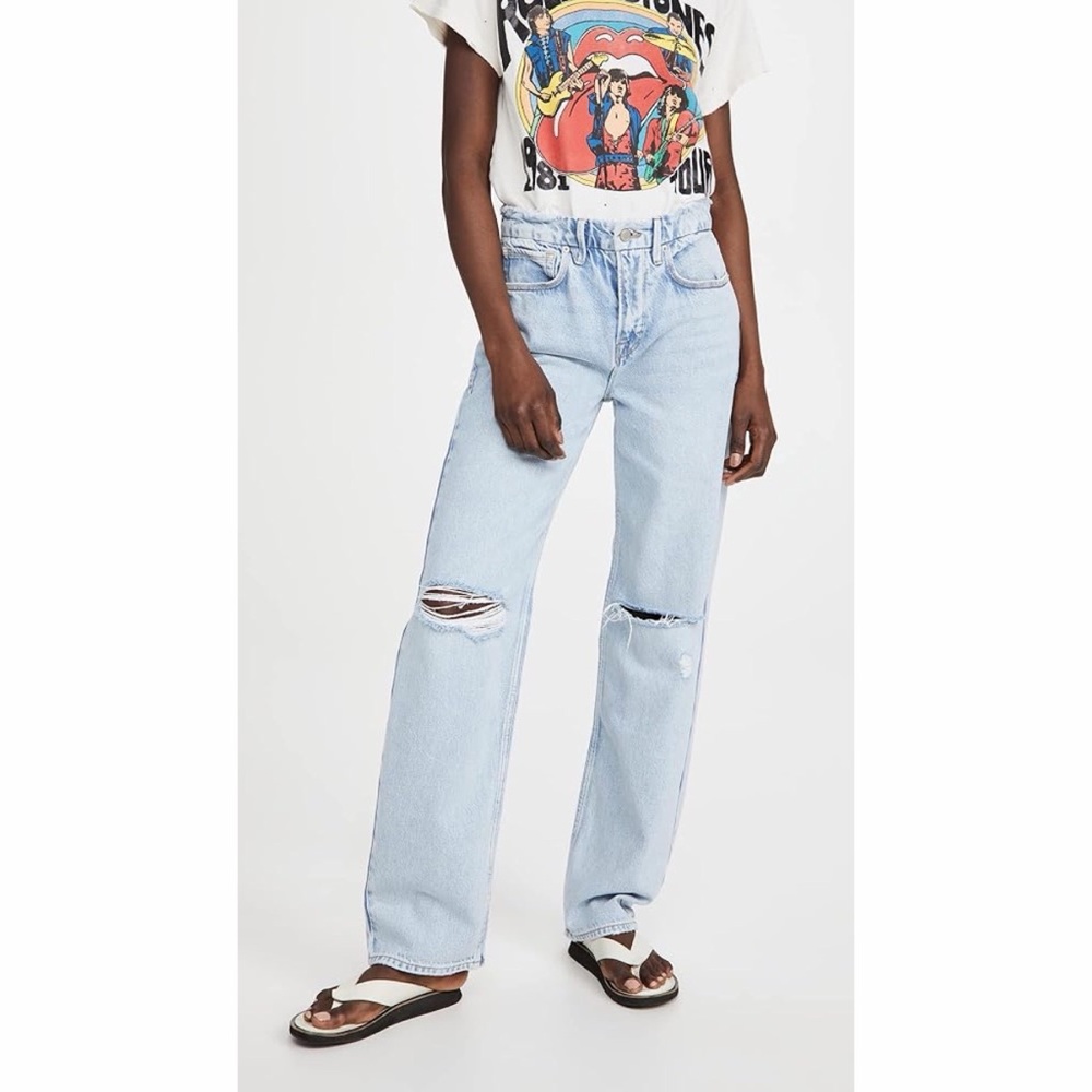 Good American 90s Light Blue Boyfriend Jeans 12/32